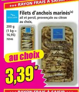 Norma Filets d'anchois marinés offre