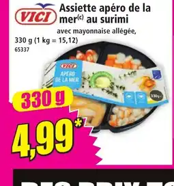 Norma VICI Assiette apéro de la mer au surimi offre