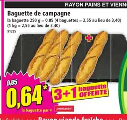 Norma Baguette de campagne offre