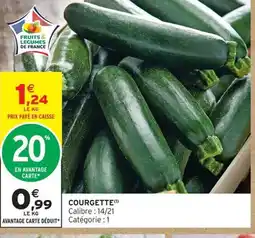 Intermarché Courgette offre
