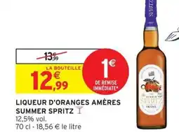 Intermarché SUMMER SPRITZ Liqueur d'oranges amères offre