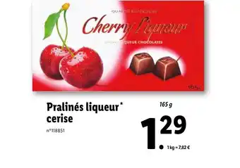 Lidl Pralinés liqueur cerise offre