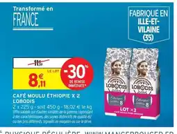 Intermarché LOBODIS Café moulu éthiopie x 2 offre
