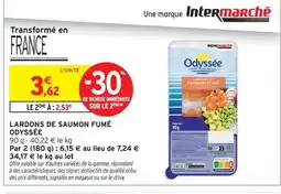 Intermarché ODYSSÉE Lardons de saumon fumé offre