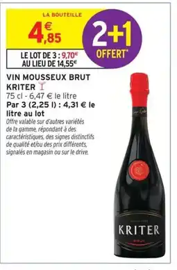 Intermarché KRITES Vin mousseux brut offre