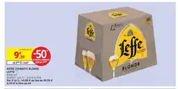 Intermarché LEFFE Bière d'abbaye blonde offre