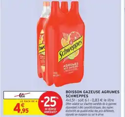 Intermarché SCHWEPPES Boisson gazeuse agrumes offre