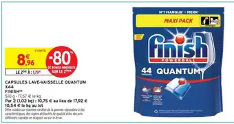 FINISH Capsules lave-vaisselle quantum x44