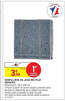 Intermarché Serpillière en jean recyclé offre