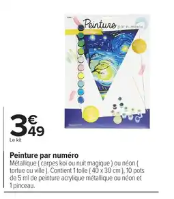 Carrefour Peinture par numéro offre