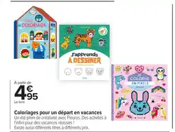 Carrefour Coloriages pour un départ en vacances offre