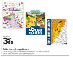 Carrefour Collection coloriage licence offre