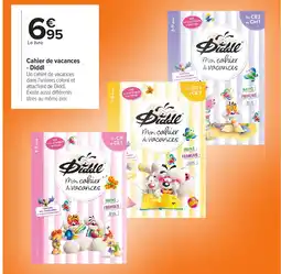 Carrefour Cahier de vacances Diddl offre