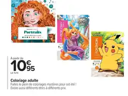 Carrefour Coloriage adulte offre