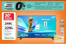 Carrefour HISENSE Téléviseur QLED offre