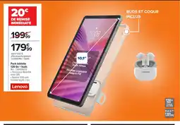 Carrefour LENOVO Pack tablette 128 Go+buds offre