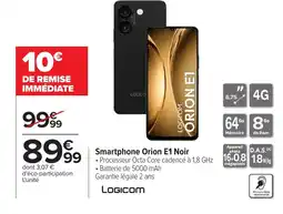 Carrefour LOGICOM Smartphone Orion E1 Noir offre
