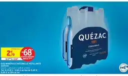 Intermarché Express Quézac eau minérale naturelle pétillante offre