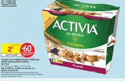 Intermarché Express Activia yaourt aux probiotiques céréales offre découverte muesli offre