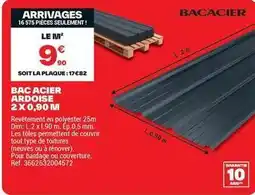 Brico Dépôt Dim - bac acier ardoise offre