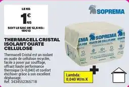 Brico Dépôt Facile - thermomacce cristal isolant ouate cellulose offre