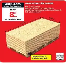 Brico Dépôt Dim - dalle osb 3 e p. 18 mm offre