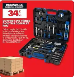 Brico Dépôt Complet - coffret 210 pièces d'outils pro offre