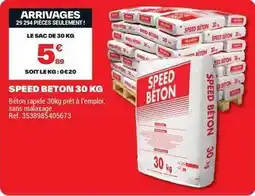 Brico Dépôt Speed beton offre