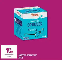 Netto Netto lingettes optiques x52 offre