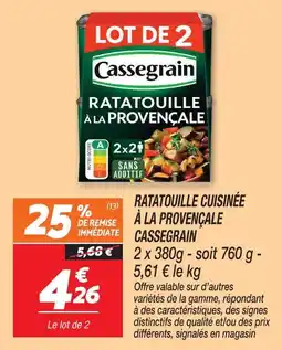 Netto Cassegrain ratatouille à la provençale offre