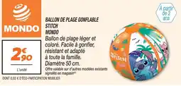 Netto Mondo ballon de plage gonflable stitch offre