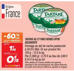 Netto Tartare ail et fines herbes offre offre