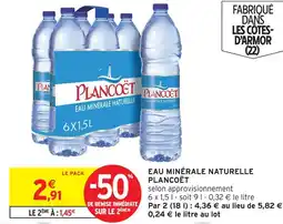 Intermarché Plancoët eau minérale naturelle offre