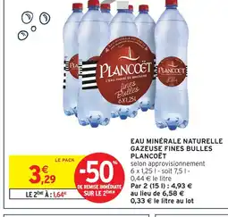 Intermarché Plancoët eau minérale naturelle gazeuse fines bulles offre
