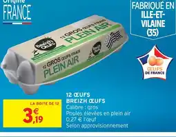 Intermarché Breizh œufs 12 œufs offre
