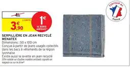 Intermarché Menatex serpillière en jean recyclé offre
