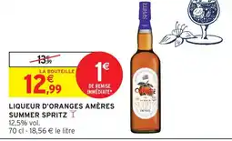 Intermarché Spritz liqueur d'oranges amères summer offre