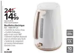 Carrefour HOME Bouilloire électrique offre