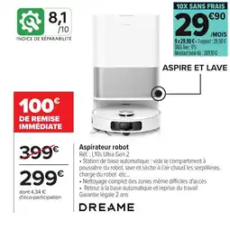 Carrefour DREAME Aspirateur robot offre