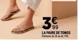 Centrakor La paire de tongs offre