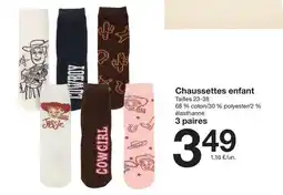 Zeeman Chaussettes enfant offre