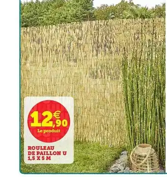 Hyper U Rouleau De Paillon U 1,5x5 M offre
