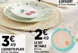 Centrakor Le set de table offre