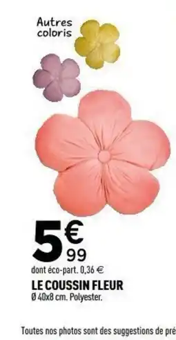 Centrakor Le coussin fleur offre