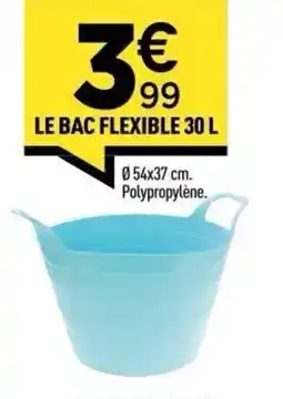 Centrakor Le bac flexible offre