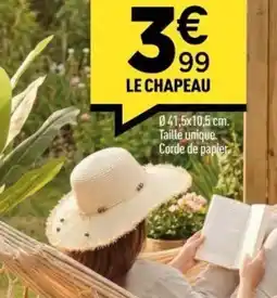 Centrakor Le chapeau offre