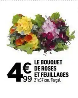 Centrakor Le bouquet de roses et feuillages offre