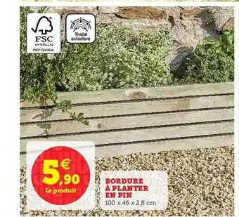 Bordure Ă Planter En Pin