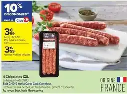 Carrefour Contact Carrefour - 4 chipolatas xxl offre