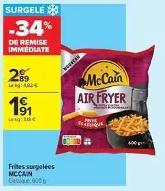 Carrefour Contact Mccain - frites surgelées offre